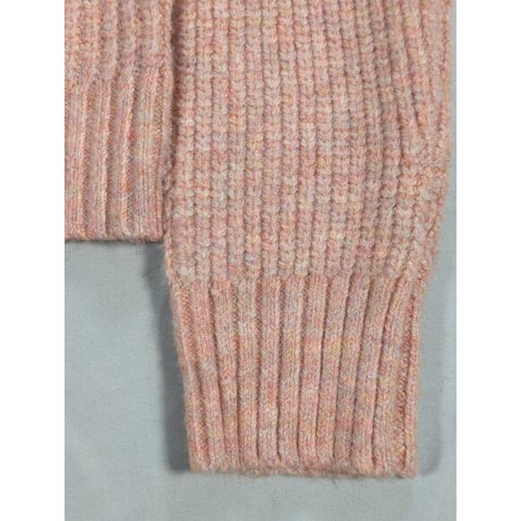 NWT American Eagle Womens Sweater Small Pink Ribbed Knit Long Sleeve Pullover - Picture 3 of 14